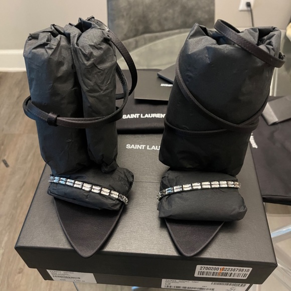 Brand New Saint Laurent Gloria Sandals Size 39.5 - Picture 2 of 6